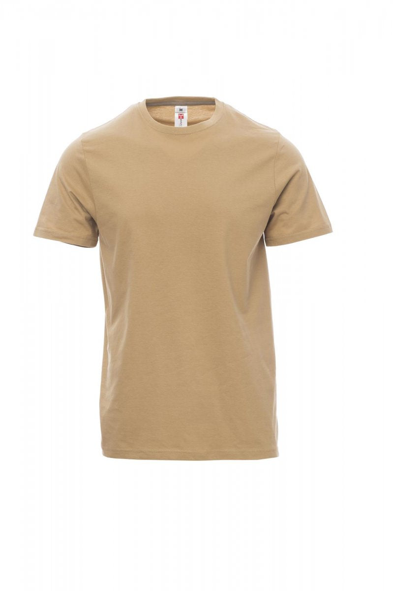 Tee shirt homme encolure ras le cou à manches courtes SUNSET MARRON CHAUD XS / 5 XL