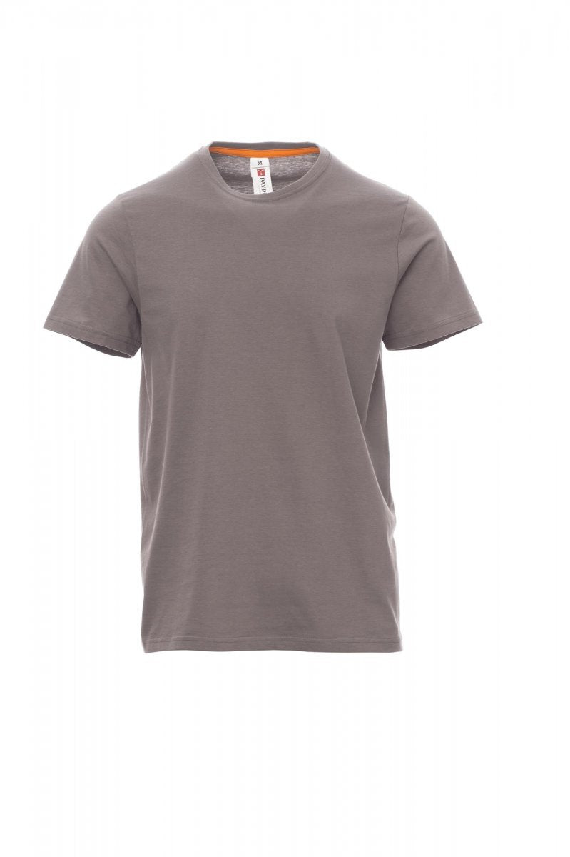 Tee shirt homme encolure ras le cou à manches courtes SUNSET GRIS ACIER XS / 5 XL