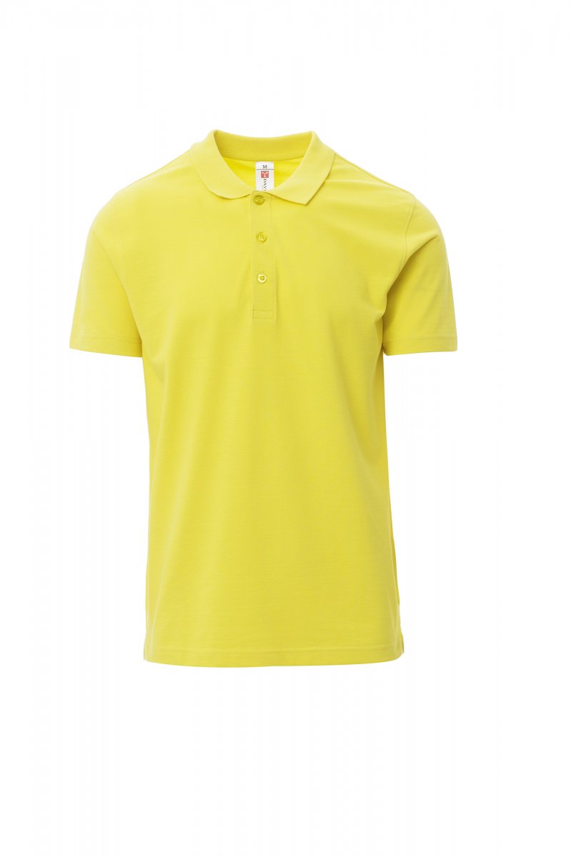 Polo homme 3 boutons à manches courtes ROME JAUNE XS / 5 XL