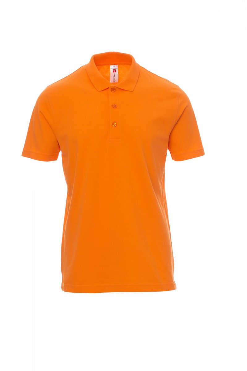 Polo homme 3 boutons à manches courtes ROME ORANGE XS / 5 XL