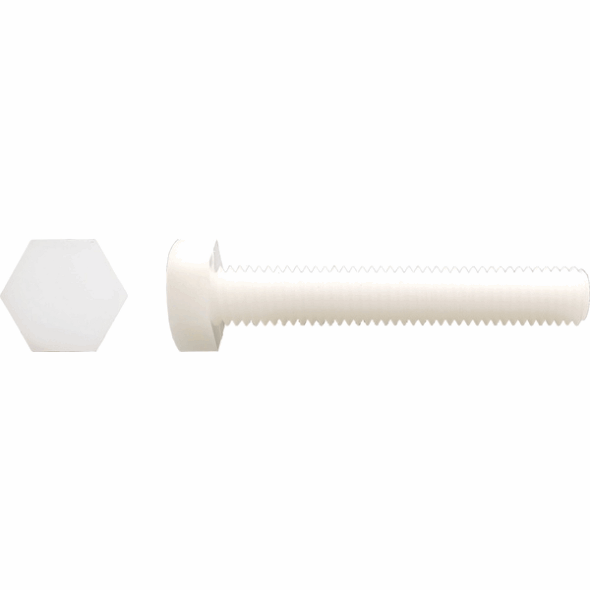 Vis TH tête hexagonale filetage total Polyamide 