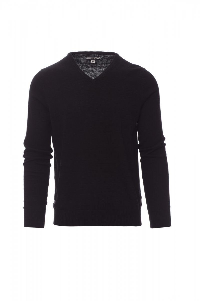 Pull homme col en V tricot sans coutures BUSINESS NOIR S / 5 XL