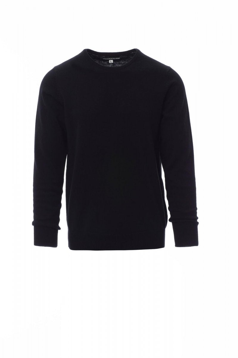 Pull homme ras le cou tricot sans coutures FLY NOIR XS / 5 XL