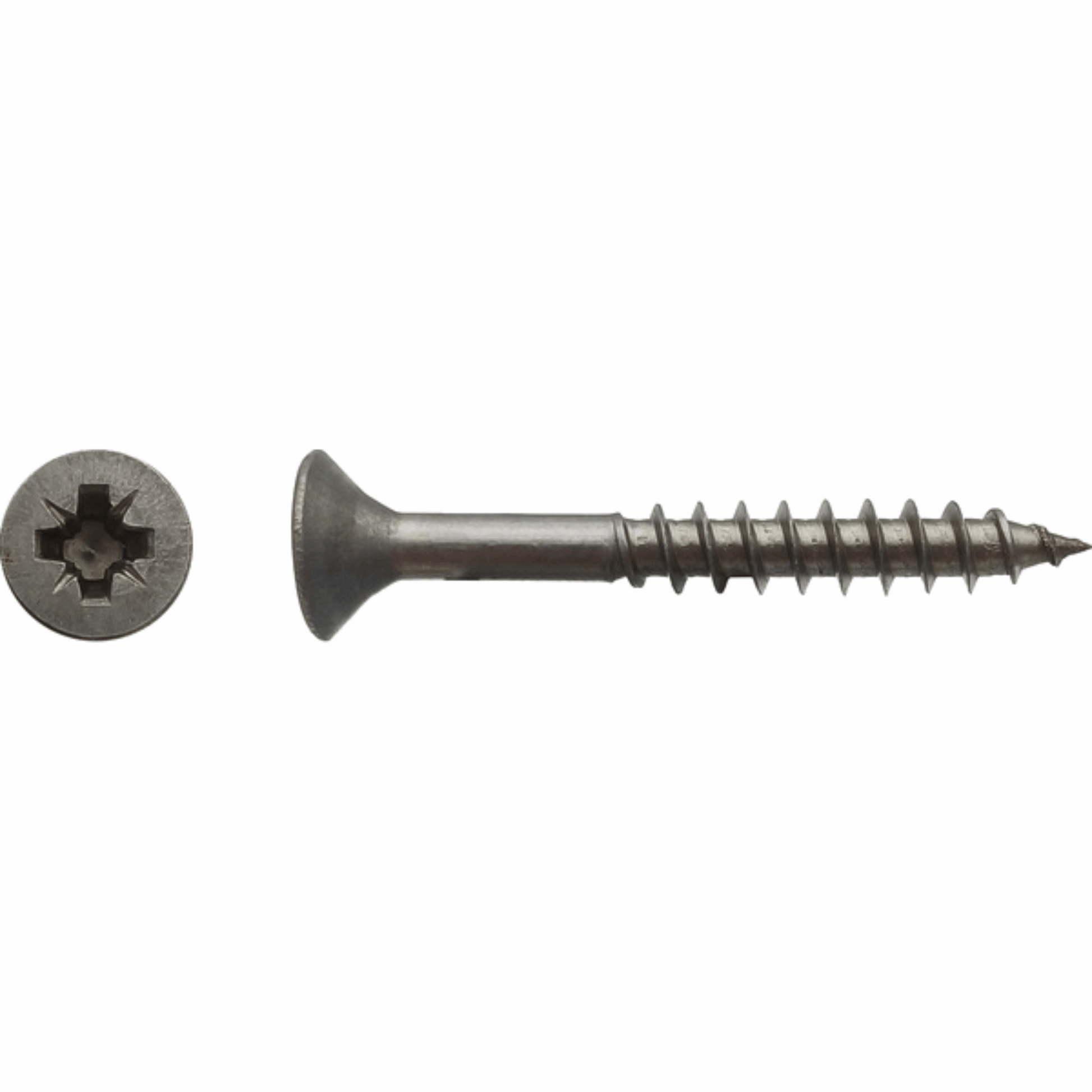 Vis pour panneaux agglo tête fraisée pozidriv filetage partiel Inox A2 