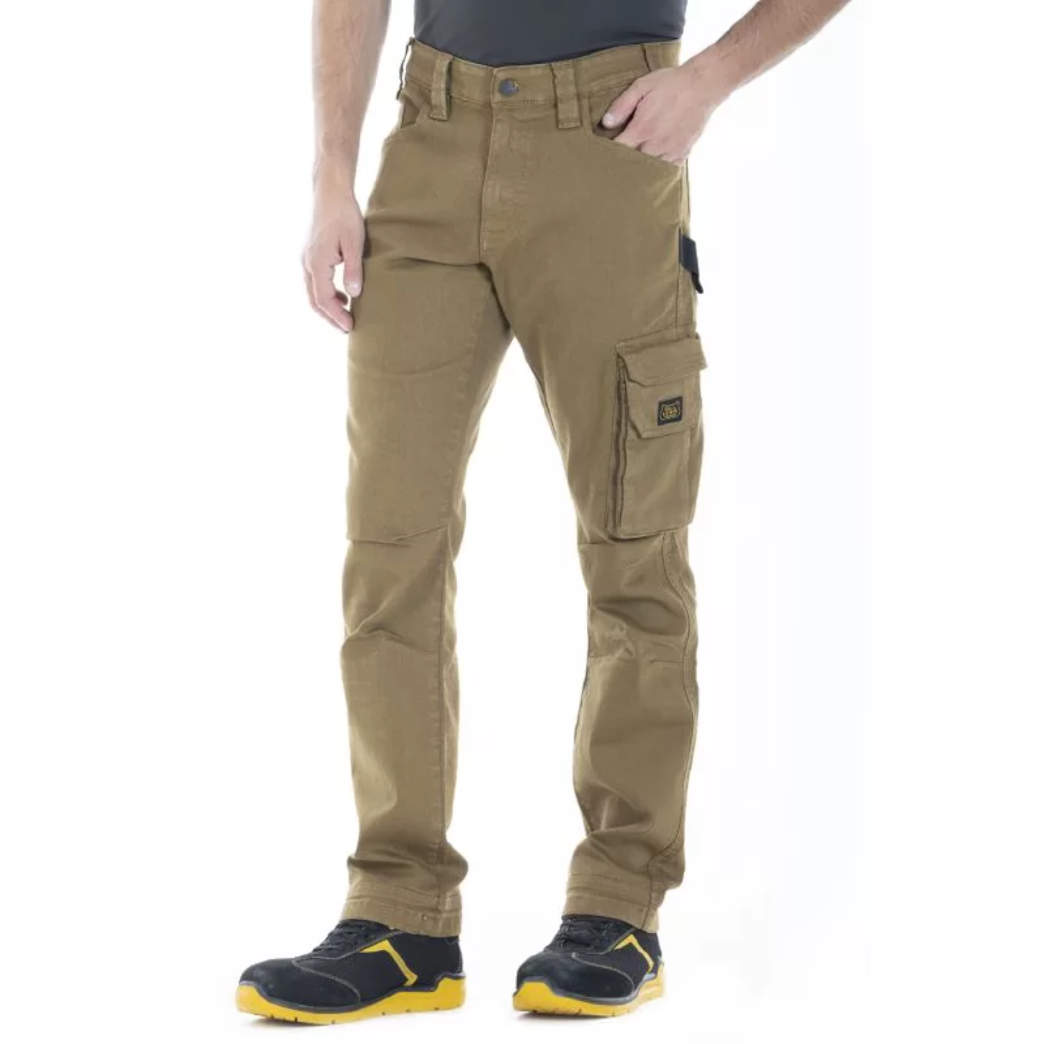 Jeans multi-poches stretch Fibreflex Tabac