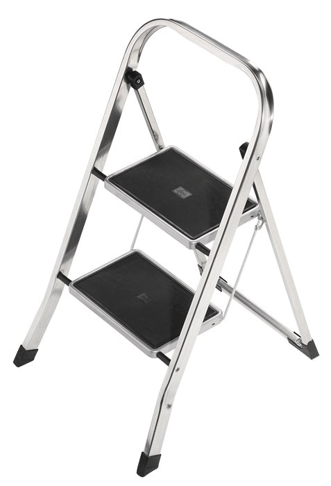 Escabeau pliant 2 marches aluminium charge totale 150 kg max