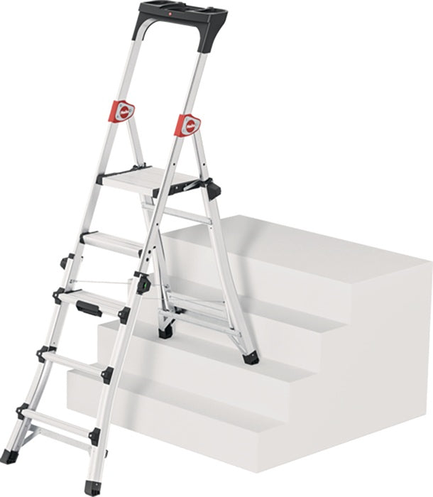 Échelle escabeau 100 Topline marches 3-5 aluminium anodisé hauteur totale 1430