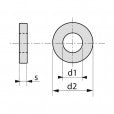 Rondelle plate moyenne M Polyamide