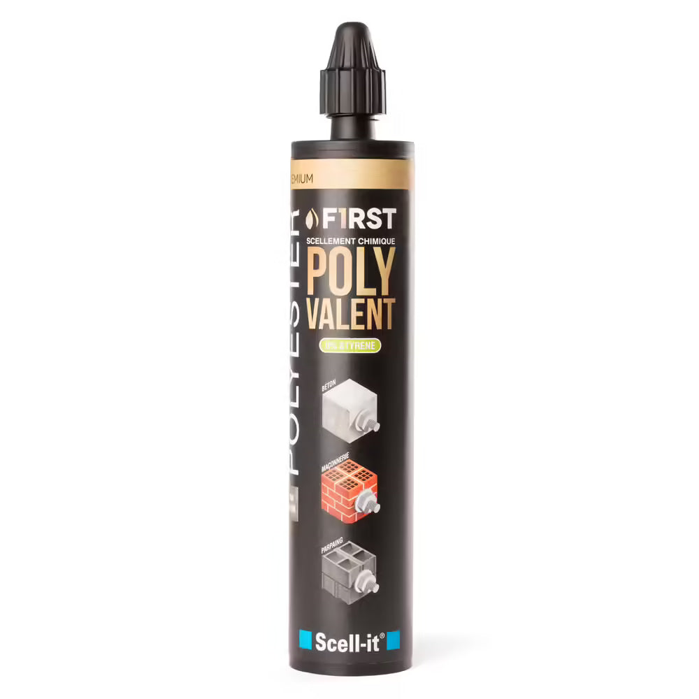 Scellement chimique polyester polyvalent Ton pierre - Scell-it FIRST300 - cartouche de 300 ml