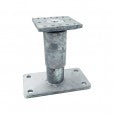 Pied poteau reglable 200X160 90X90 185-300 mm Galva - Ø