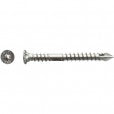 Vis bois terrasse Ipx tête cylindrique plate torx pointe diamant Inox A4 - Ø5