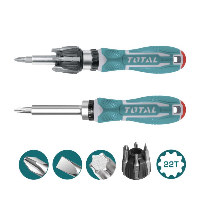 Tournevis avec 7 embouts interchangeable