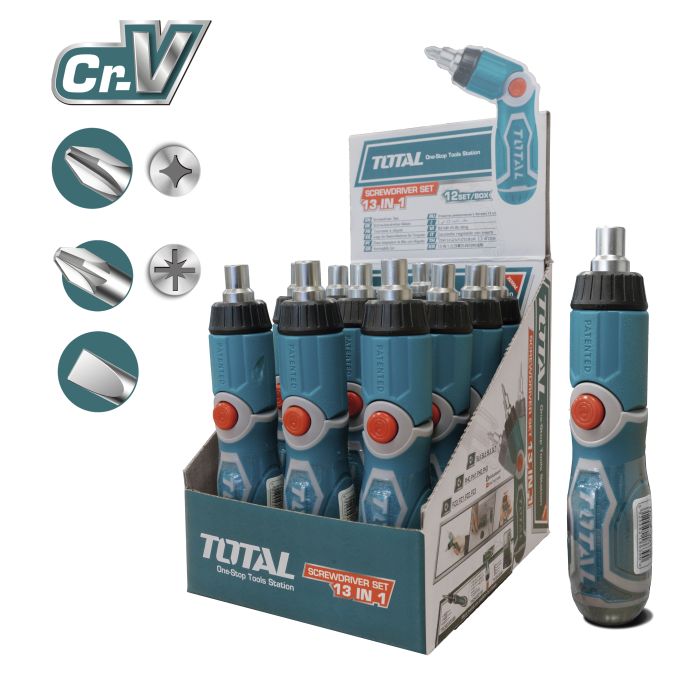 Tournevis articulé avec 12 embouts interchangeable
