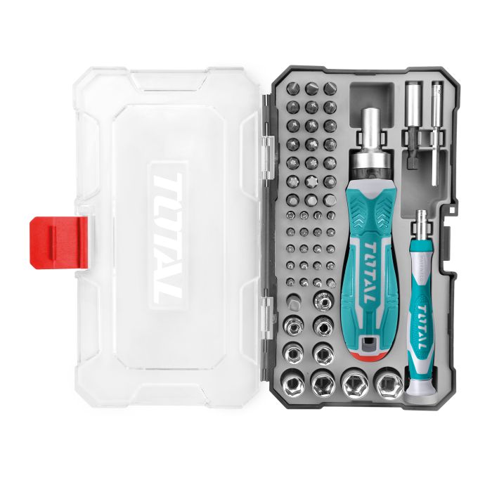 Coffret tournevis à cliquet avec embouts 55 pièces