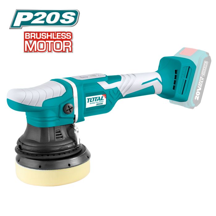 Polisseuse roto orbitale Brushless 20 V TAPLI2002 TOTAL vendu sans batteries en boite carton
