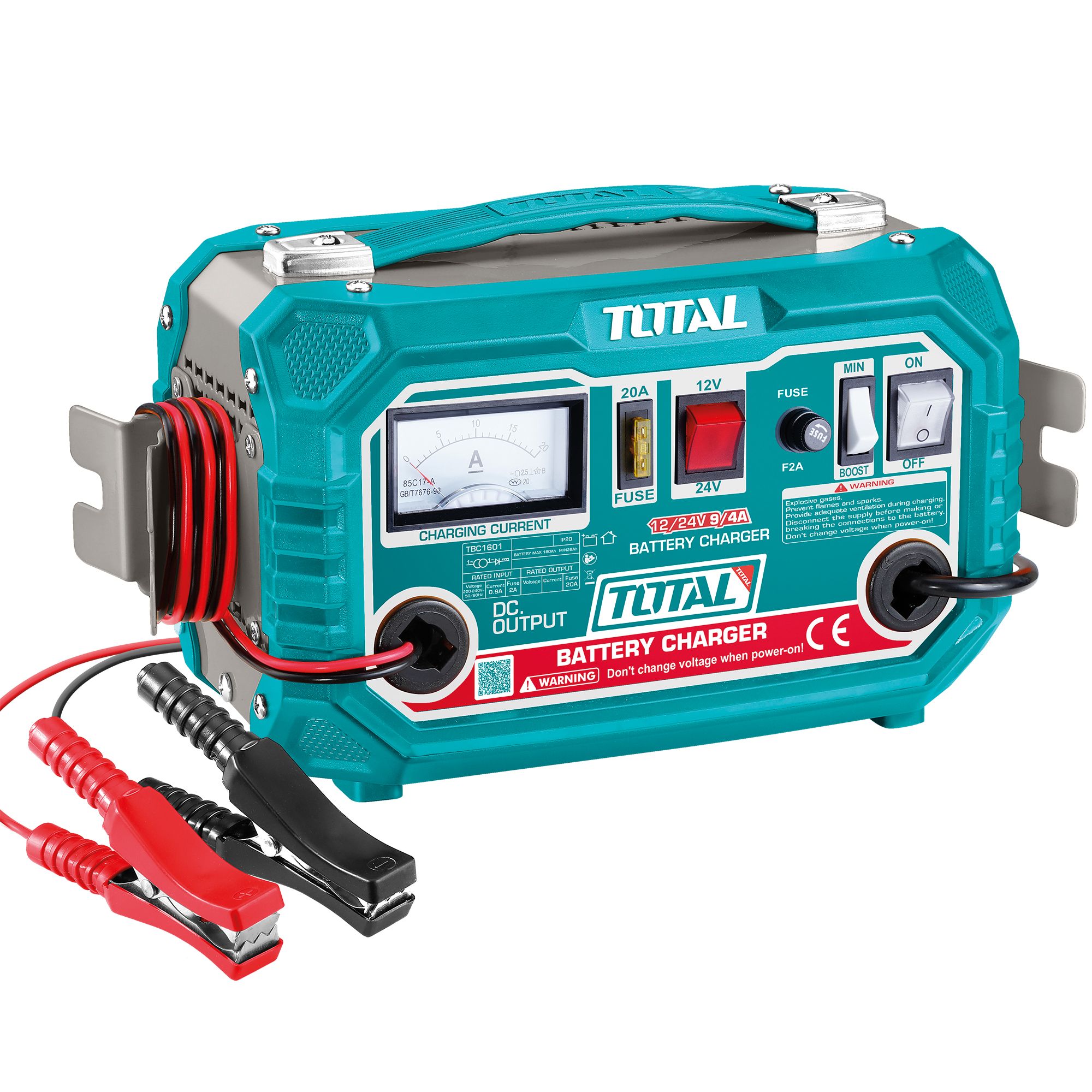 Chargeur de batterie 12/24 V TBC1601 TOTAL