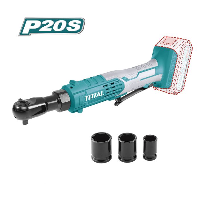 Clé cliquet 3/8 20 V 65 Nm TDRLI2060151 TOTALvendu avec 1 batteries 2Ah en coffret