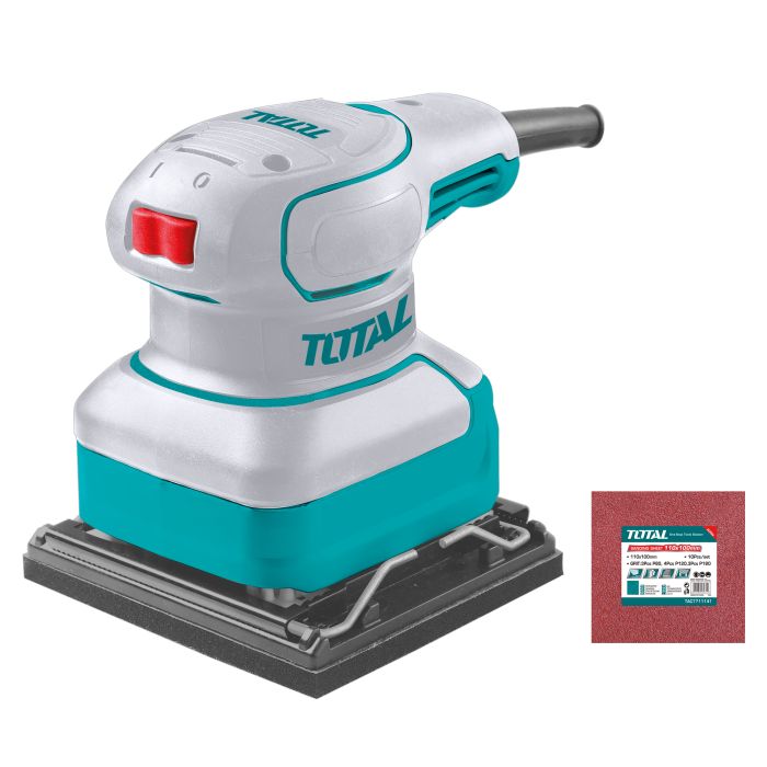 Ponceuse vibrante filaire 240 W plateau 110 x 100 mm TF2241108 TOTAL