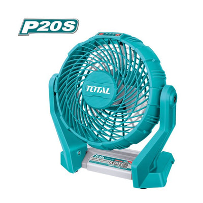 Ventilateur portatif 3 vitesses de ventilation 20 V TFALI2007 TOTAL vendu sans batteries en boite carton