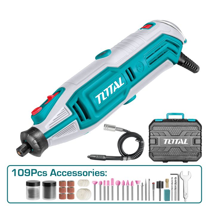Multi outils filaire 130 W avec 109 accessoires TG513326E TOTAL