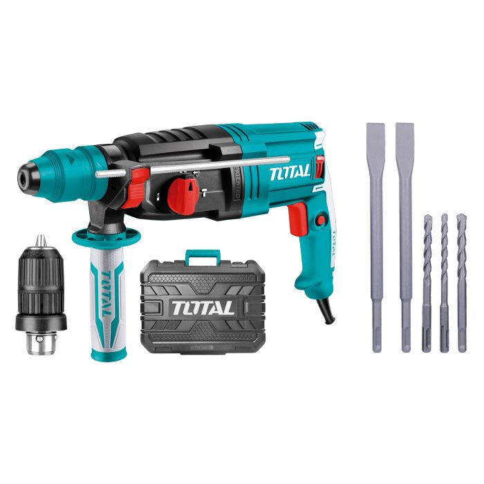 Marteau perforateur SDS plus + mandrin filaire 950 W 2,5 joules TH309288-2 TOTAL