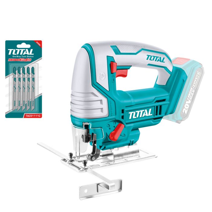 Scie sauteuse 20 V TJSLI8501 TOTAL vendu sans batteries en boite carton