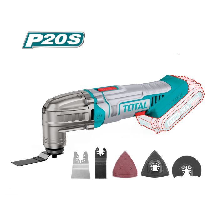 Multi outils 20 V TMLI2022 TOTAL vendu sans batteries en boite carton