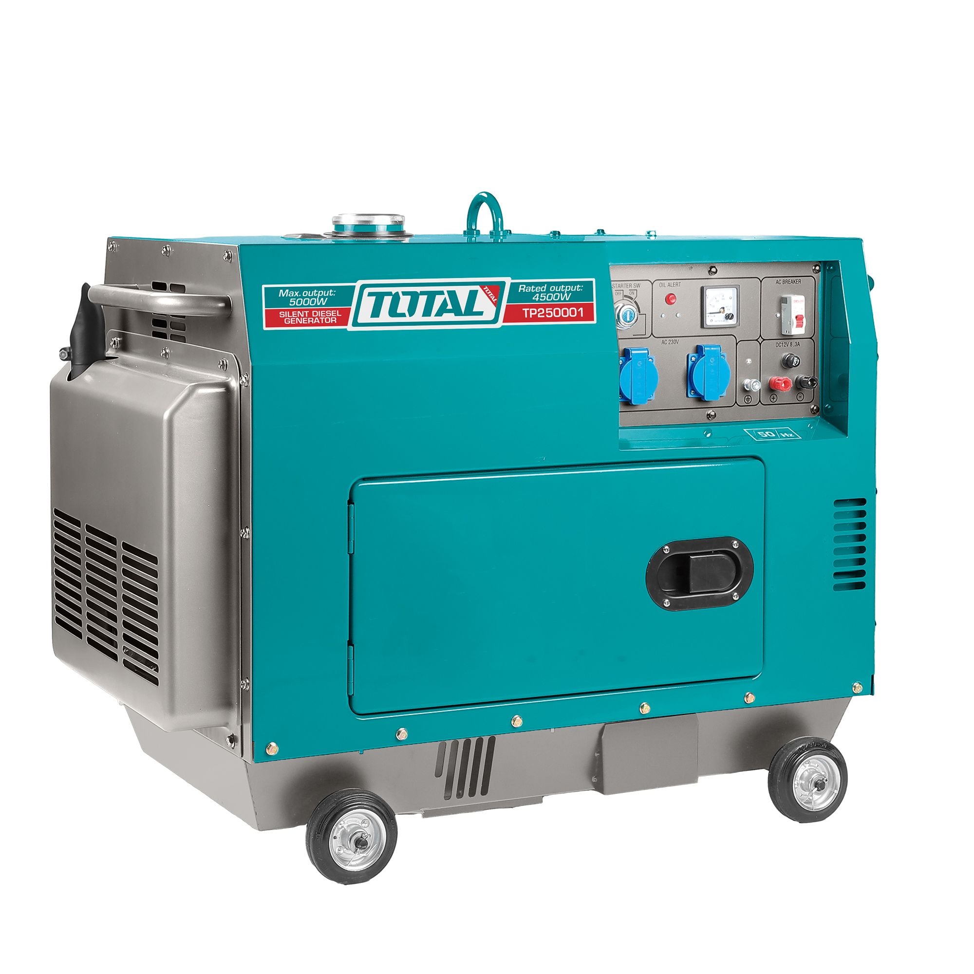 Groupe électrogène diesel insonorié 5,0 KW 220-240V TOTAL