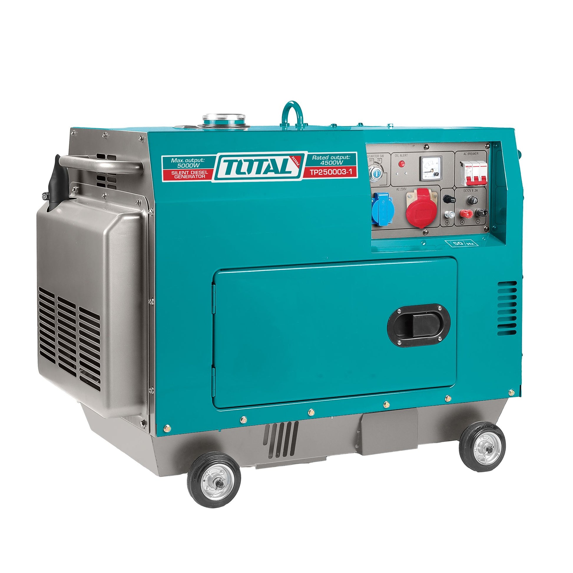 Groupe électrogène diesel insonorié avec système ATS 5,0 KW 380-400V TOTAL
