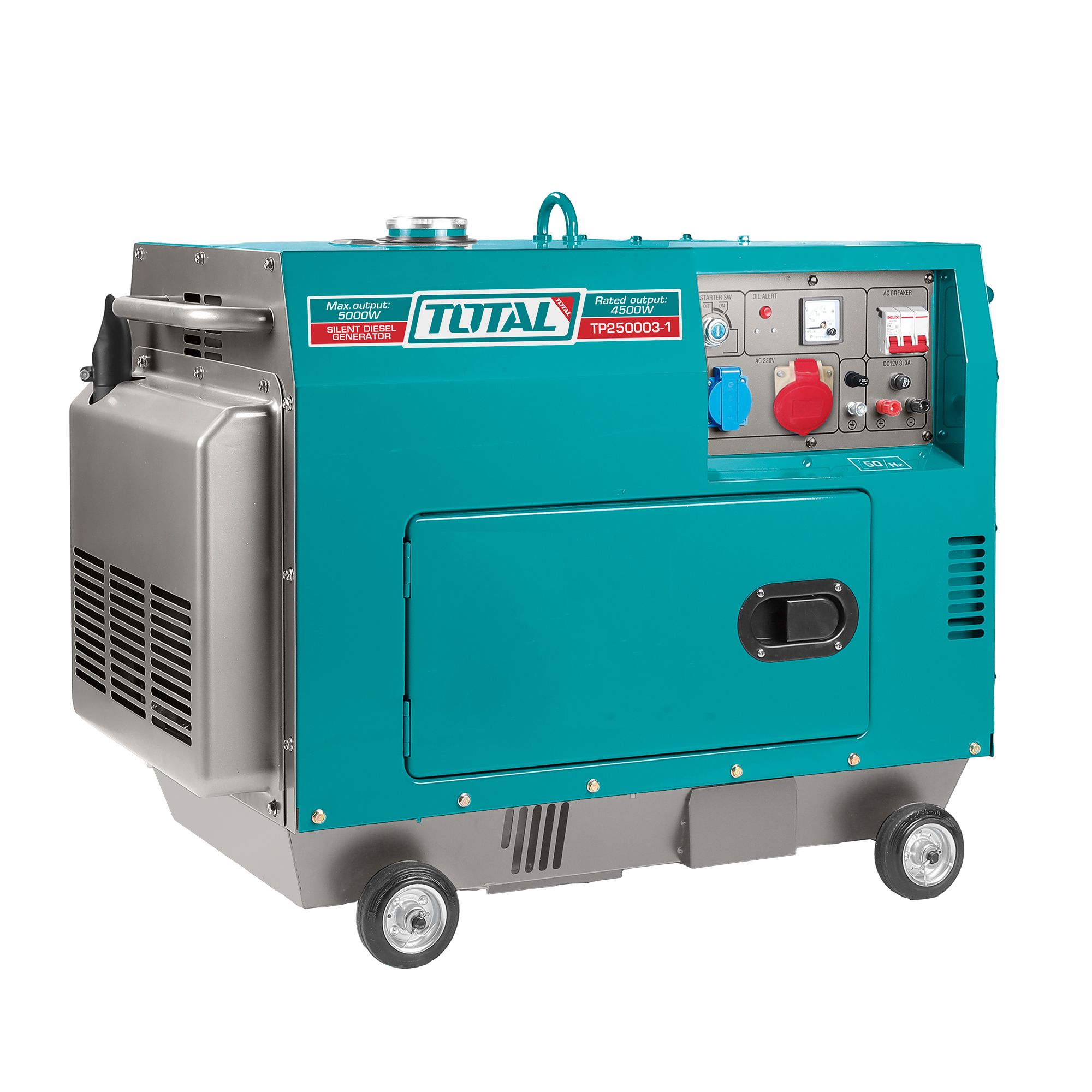 Groupe électrogène diesel insonorié avec système ATS 5,0 KW 380-400V TOTAL