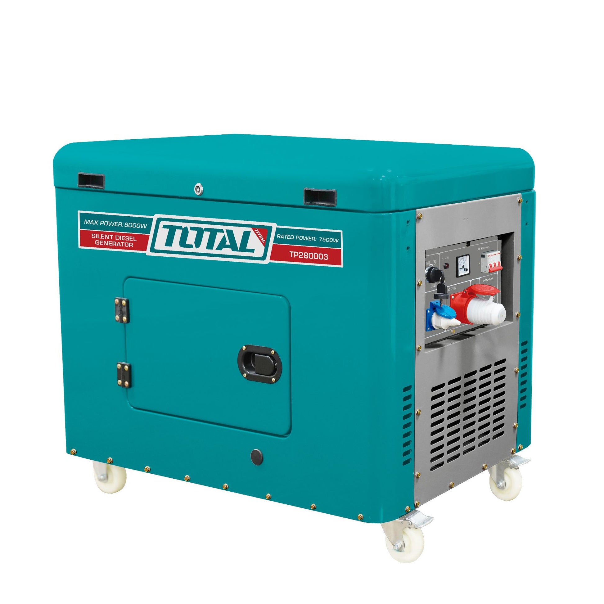 Groupe électrogène diesel insonorié 8,0 KW 380-400V TOTAL