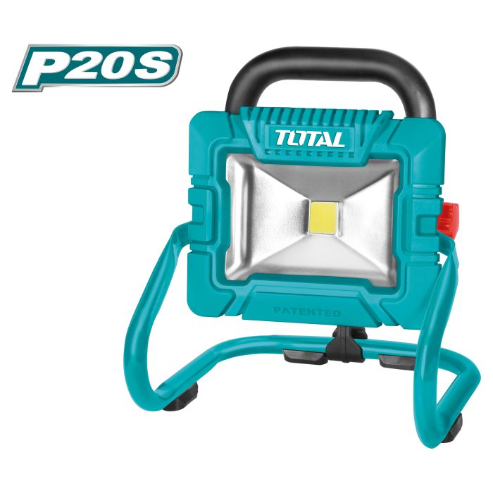 Projecteur chantier Led de 900 à 1800 lumens 20 V TWLI2025 TOTAL vendu sans batteries en boite carton