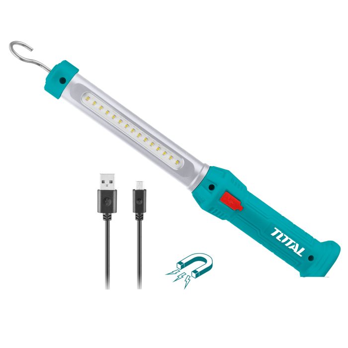 Lampe de travail Led 300 Lumens rechargeable avec cable USB TWLI35261 TOTAL