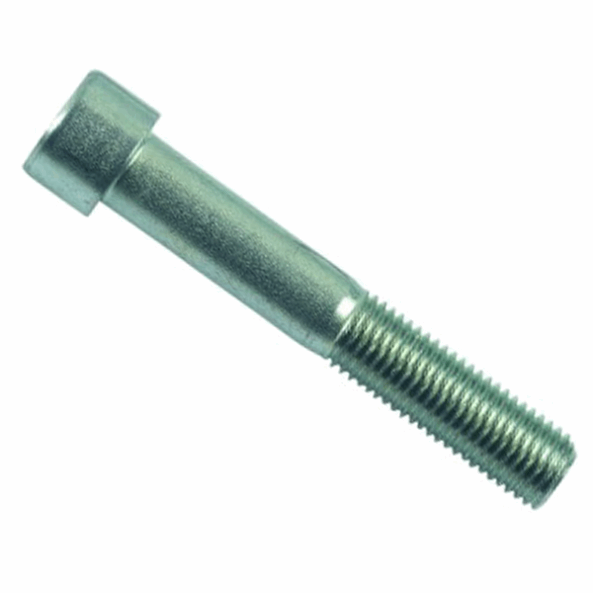 Vis CHC tête cylindrique six pans creux filtage partiel CL8,8 Zingué blanc 