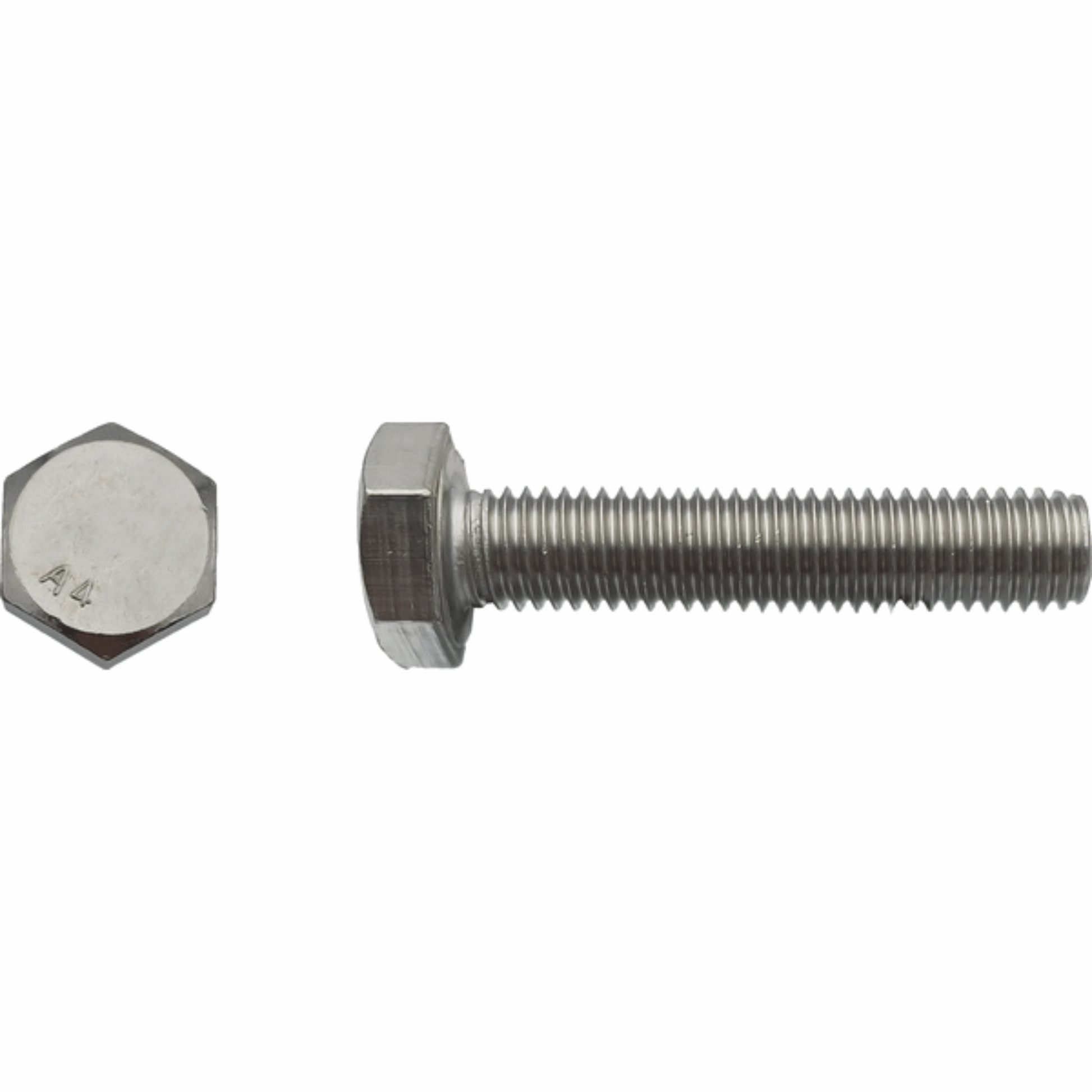 Vis TH tête hexagonale filtage total Inox A4 