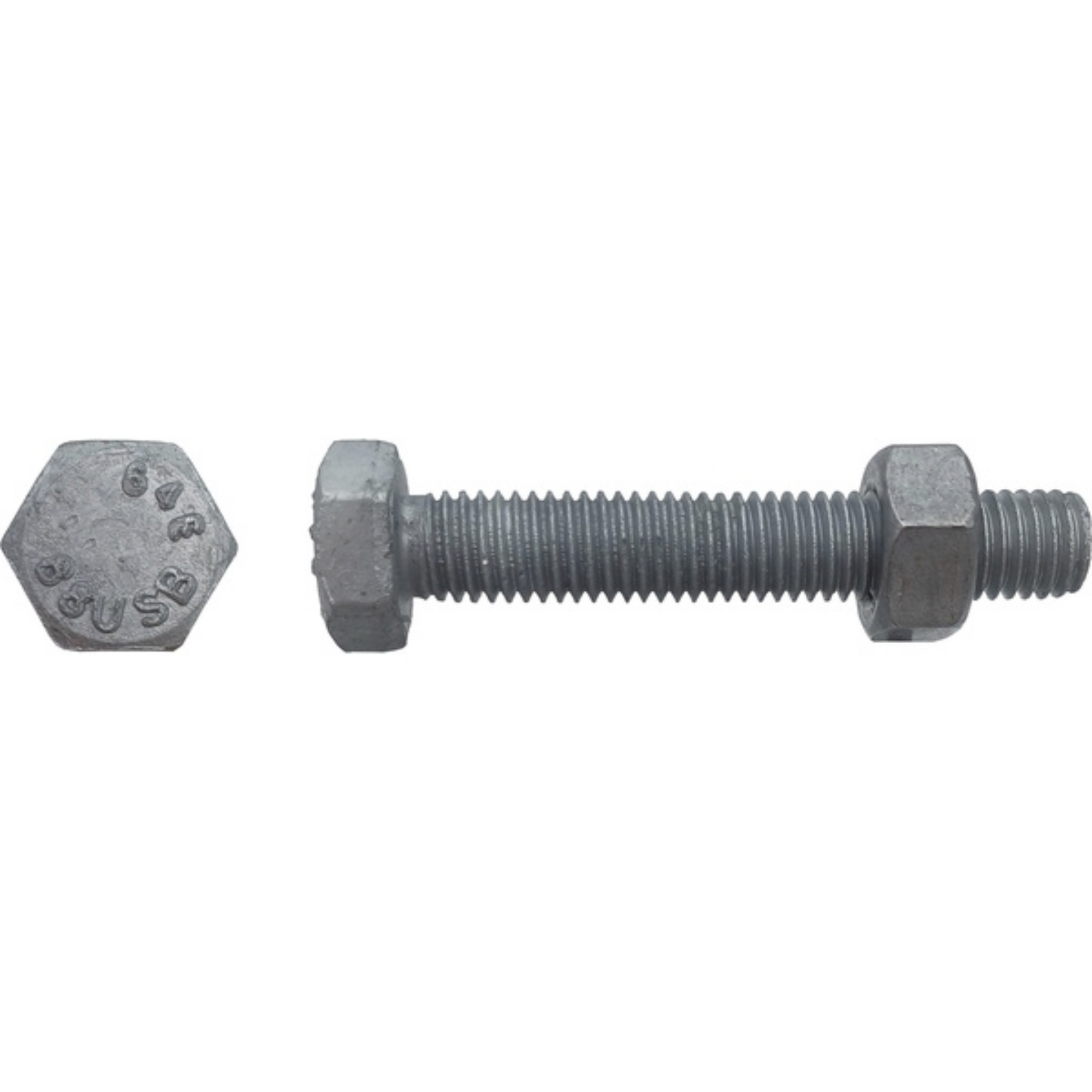 Boulon TH SB tête héxagonale filtage total CL8,8 Galvanisé 