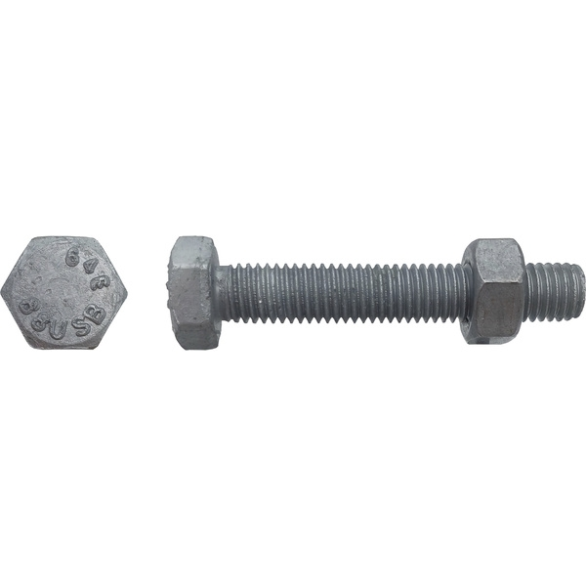 Boulon TH SB tête héxagonale filtage total CL8,8 Galvanisé 