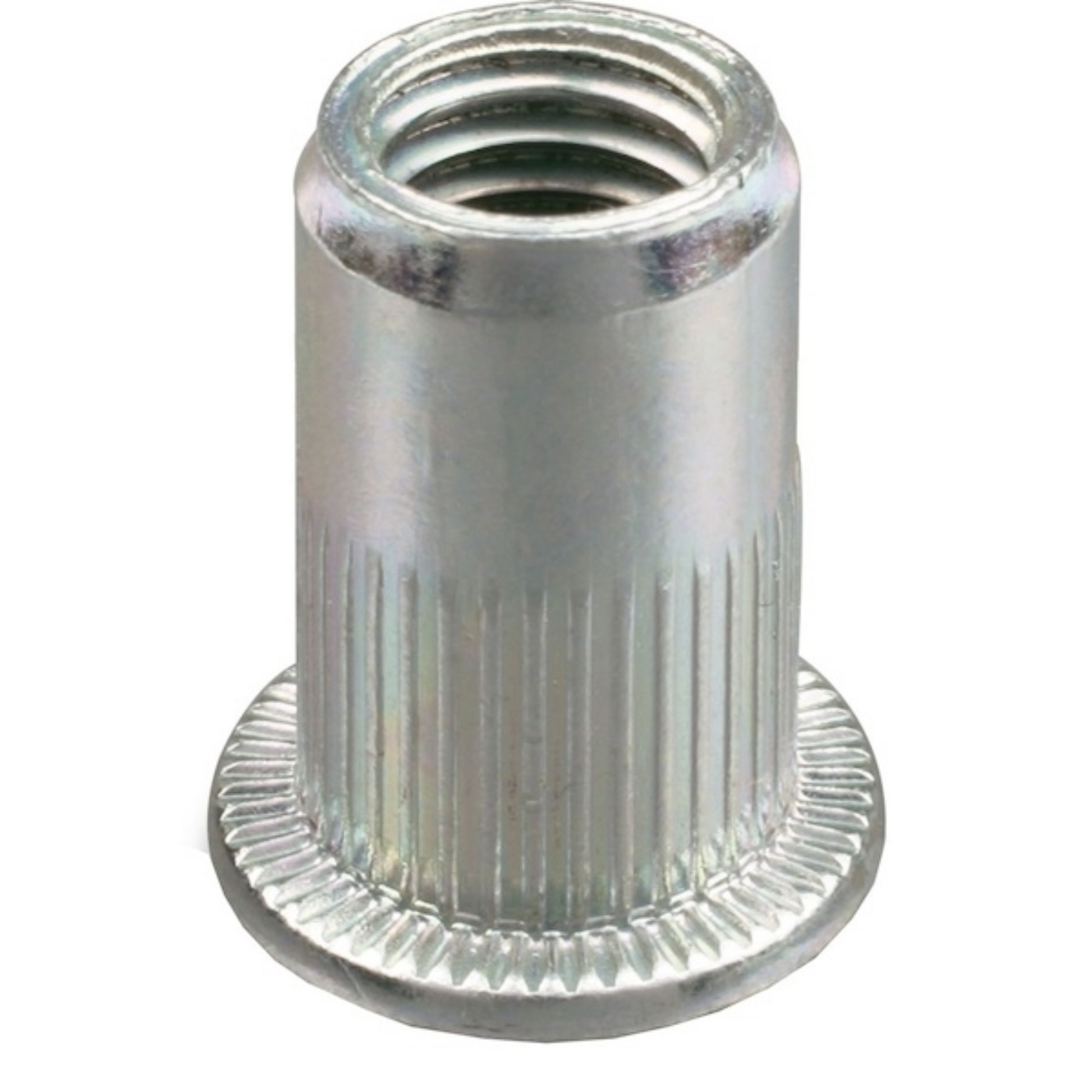 Ecrou à sertir cranté Inox tête plate Gofix 