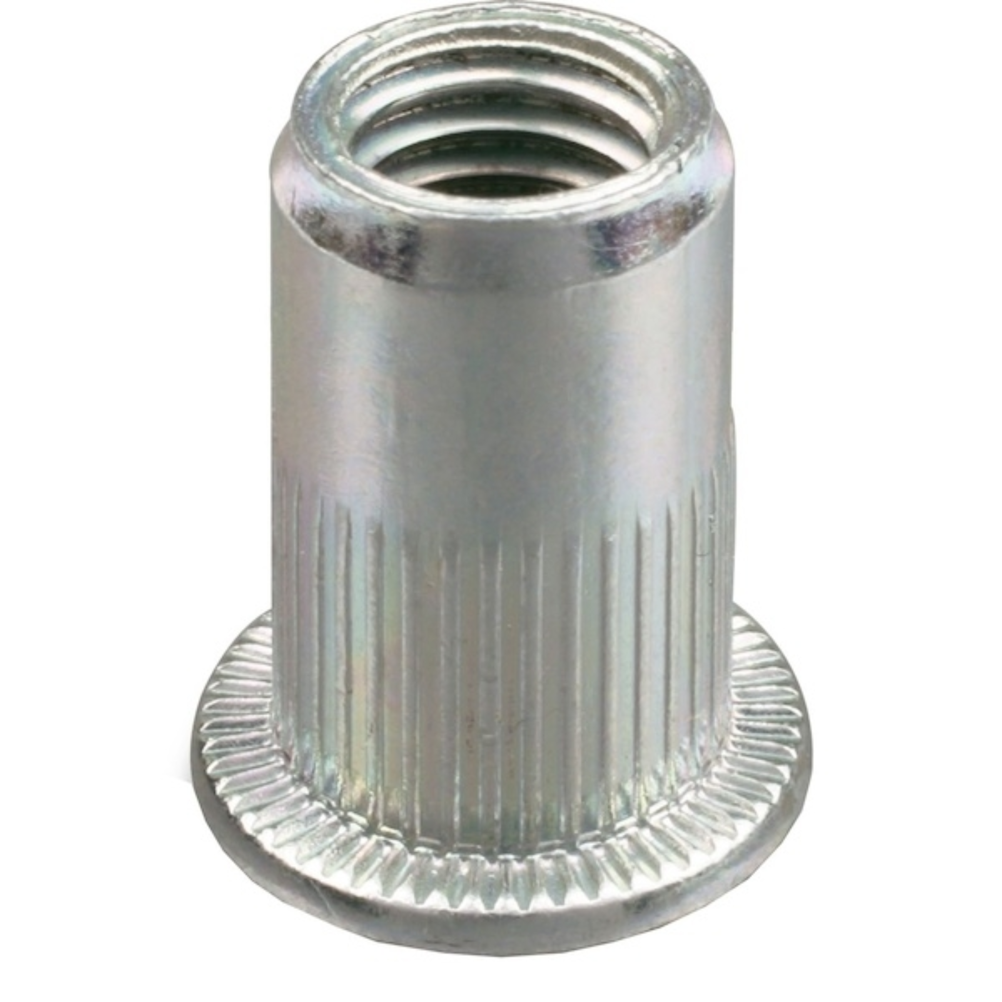 Ecrou à sertir cranté Inox tête plate Gofix 