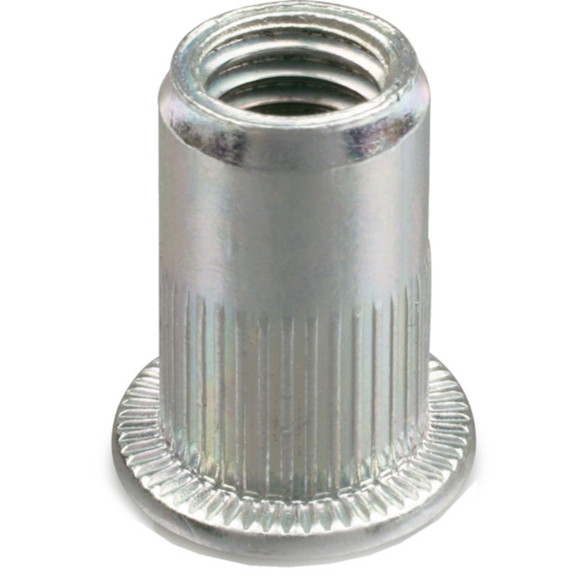 Ecrou à sertir cranté Acier tête plate Gofix 