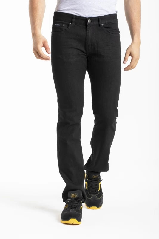 Jeans homme coupe droite ajustée Fibreflex WORK9 NOIR 38 / 52