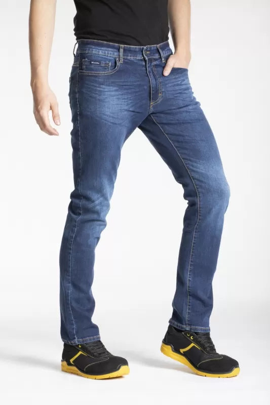 Jeans homme coupe droite confort Fibreflex WORK8 STONE BROSSE 38 / 52
