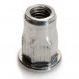 Ecrou à sertir semi hexagonal Acier tête plate Gofix - Ø8