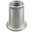 Ecrou à sertir cranté Inox tête plate Gofix - Ø4