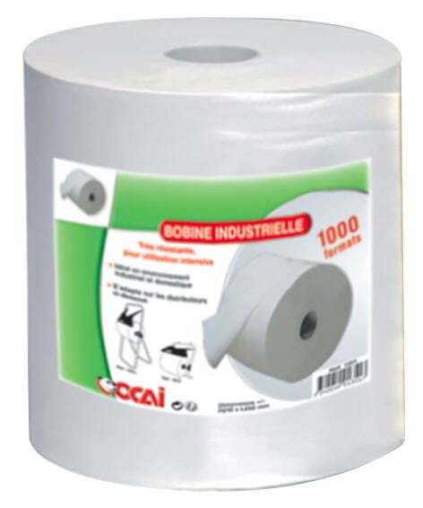 Bobine essuyage Blanc 1000 formats
