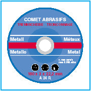 Disque à tronconner plat acier A24R diam 230x3,0x22,0