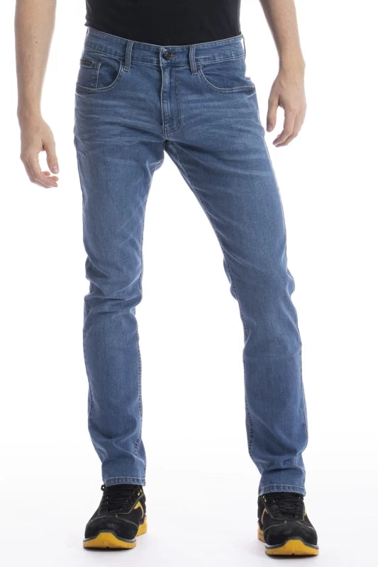 Jeans homme coupe droite ajustée Fibreflex WORK1 SUPER STONE WASHED 38 / 52